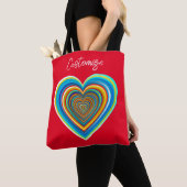 Tote Bag Coeur valentin multicolore Thunder_Cove (De près)