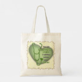 Tote Bag Cœur vert infirmière exceptionnelle (Dos)