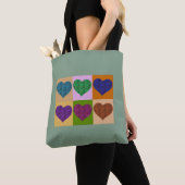 TOTE BAG COEURS A-MAZE-ING (De près)