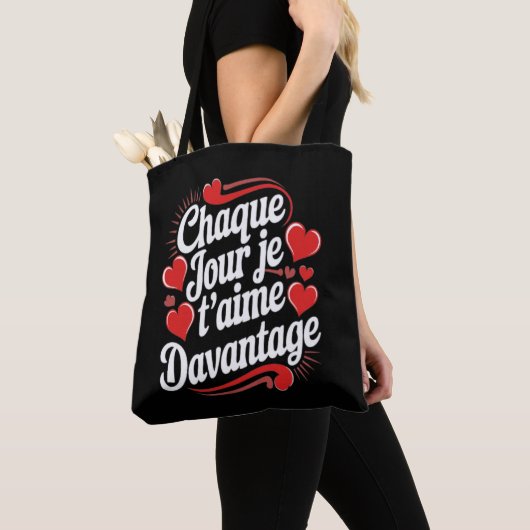 Tote Bag Coeurs Bars (De près)