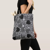 Tote Bag Coeurs blancs noirs (De près)