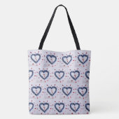 Tote Bag Coeurs bleuets (Dos)