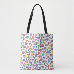 Tote Bag Coeurs colorés