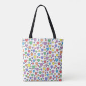 Tote Bag Coeurs colorés (Dos)