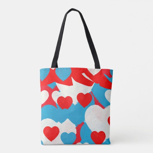 Tote Bag Coeurs d'amour (Dos)