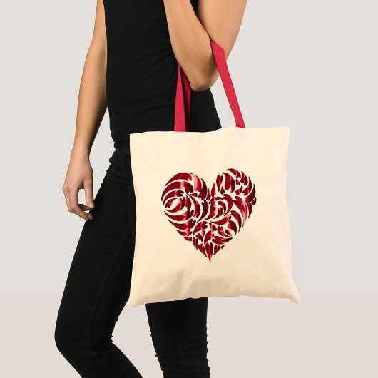 Tote Bag Coeurs d'amour brillants