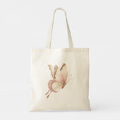 Tote Bag Cœurs d'amour de hérisson mignons (Dos)
