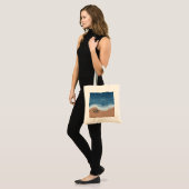 Tote Bag Cœurs dans le Sable (Devant (modèle))