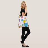 Tote Bag Coeurs de bonbons (Sur le modèle)