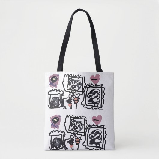 Tote Bag Cœurs de Bouvier Bernois (Devant)
