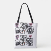 Tote Bag Cœurs de Bouvier Bernois (Dos)
