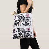 Tote Bag Cœurs de Bouvier Bernois (De près)