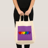 Tote Bag Coeurs de fierté LGBT (Devant (produit))