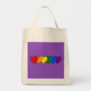 Tote Bag Coeurs de fierté LGBT