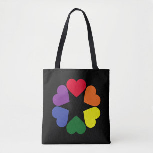 Tote Bag Coeurs de fierté LGBT