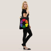 Tote Bag Coeurs de fierté LGBT (Sur le modèle)