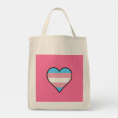 Tote Bag Coeurs de fierté transgenre (Dos)