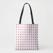 Tote Bag Coeurs de fils et d'aiguilles de Tricot Artisanat  (Devant)
