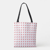Tote Bag Coeurs de fils et d'aiguilles de Tricot Artisanat  (Dos)