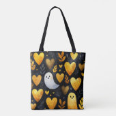 Tote Bag Coeurs d'or et fantômes (Dos)