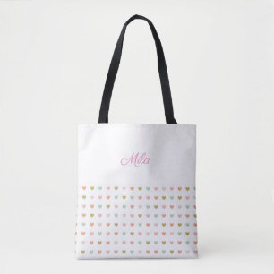 Tote Bag Coeurs doux