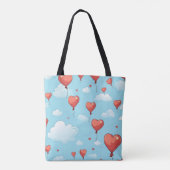 Tote Bag Cœurs en ascension (Dos)