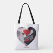 Tote Bag Coeurs enchantés (Dos)