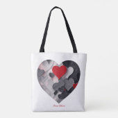 Tote Bag Coeurs enchantés (Dos)