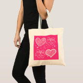 Tote Bag Coeurs et étoiles (Devant (produit))