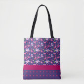 Tote Bag Coeurs et oiseaux | Cadeau de la Saint-Valentin (Devant)