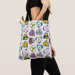 Tote Bag Coeurs floraux