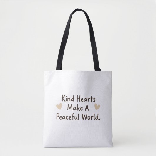 Tote Bag Cœurs Gentils (Devant)