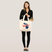 Tote Bag Coeurs Grand Rapids Michigan (Devant (modèle))