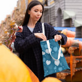 Tote Bag Coeurs romantiques