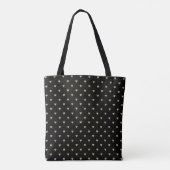 Tote Bag Cœurs roses dorés (Dos)