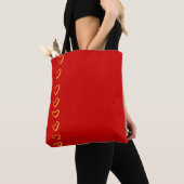 Tote Bag Cœurs Rouges (De près)