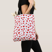 Tote Bag Cœurs Rouges (De près)