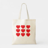 Tote Bag Cœurs rouges de la Saint-Valentin (Dos)