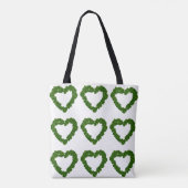 Tote Bag Coeurs shamrocks Fourre-tout (Dos)