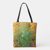 Tote Bag Coeurs tombants Orange (Dos)