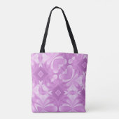 Tote Bag Cœurs violets et diamants (Dos)