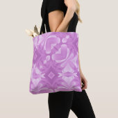 Tote Bag Cœurs violets et diamants (De près)