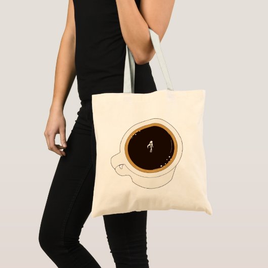 Tote Bag Coffee Cup Diver (Devant (produit))
