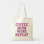 Tote Bag Coffee Maman Vin Répéter. (Dos)