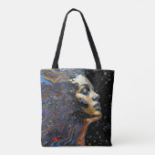 Tote Bag "Cognition Céleste" – Un Portrait Surréaliste (Dos)