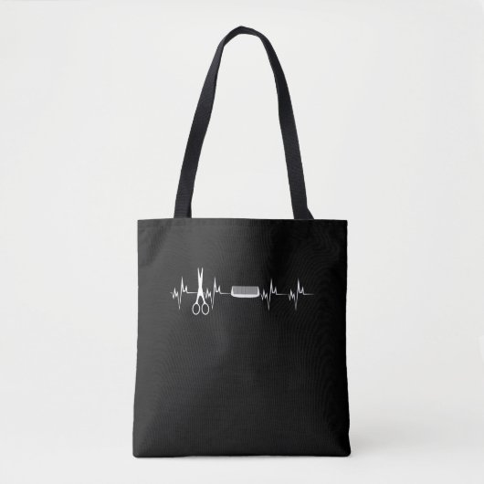 Tote Bag Coiffeur d'amour de battement de coeur de (Devant)