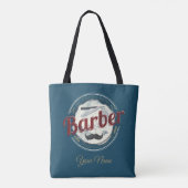 Tote Bag Coiffeur de cheveux Hustler Coiffeur Rétro coiffeu (Dos)