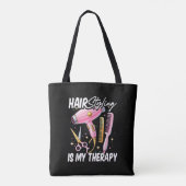 Tote Bag Coiffeur Est Ma Thérapie (Dos)