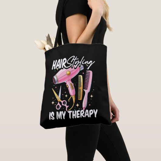 Tote Bag Coiffeur Est Ma Thérapie (De près)