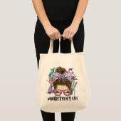 Tote Bag Coiffeur Messy Bun Cosmetologue Cosmetologue La co (Devant (produit))